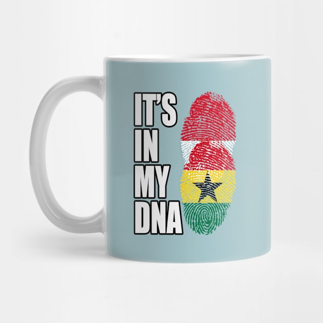 Indonesian And Ghanaian Mix Heritage DNA Flag by Just Rep It!!